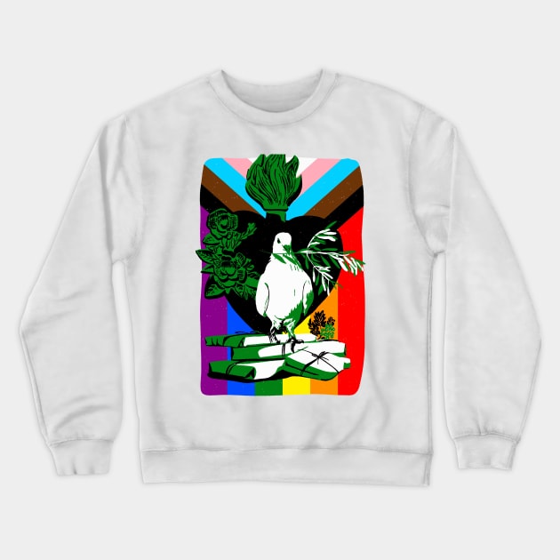 Peace & Charity – LGBTQIA+ Crewneck Sweatshirt by Ô Bonne Mère